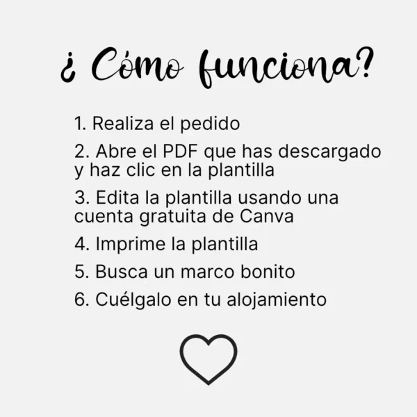 Cartel de bienvenida para tu Alojamiento - Imagen 6